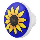 Zonnebloem 3 keramische knop (Rechts)