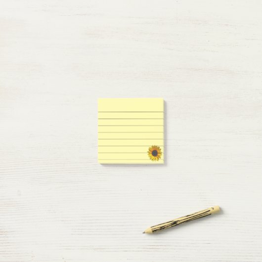 Zonnebloem, 3x3 post-it® notes (Op bureau)
