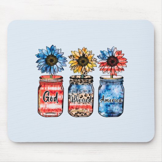 Zonnebloem 4 juli | God zegene Amerika Muismat (Voorkant)