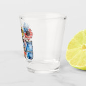 Zonnebloem 4 juli | God zegene Amerika Shot Glas (Rechts)