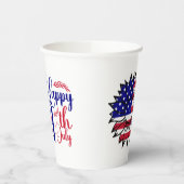 Zonnebloem 4 juli papieren bekers (Links)