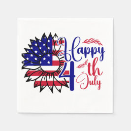 Zonnebloem 4 juli servet