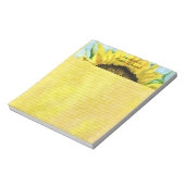 Zonnebloem 4 Waterverf Notitieblok (Linkerzijde)