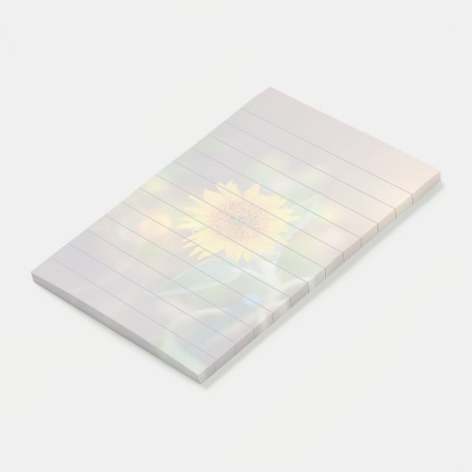 Zonnebloem 4x6 post it note note-pad (Schuin)