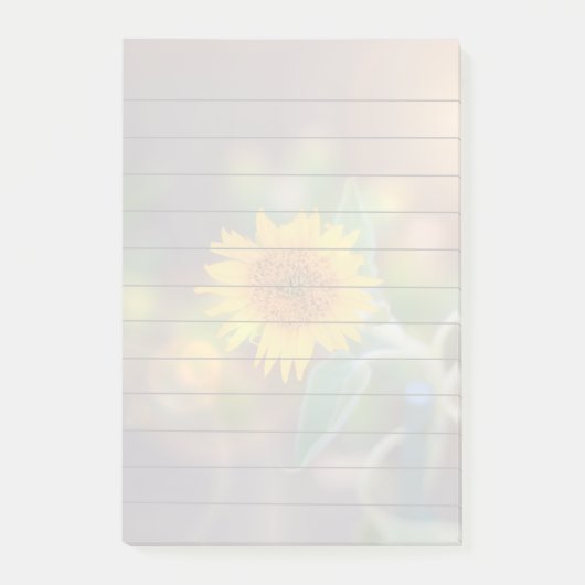 Zonnebloem 4x6 post it note note-pad (Voorkant)