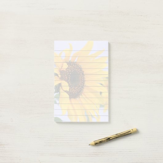 Zonnebloem 4x6 post it note note-pad (Op bureau)