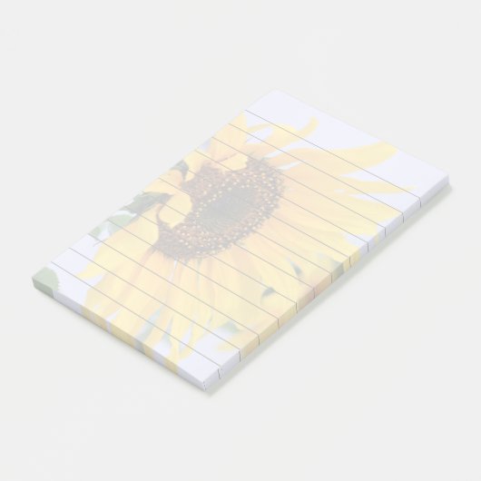 Zonnebloem 4x6 post it note note-pad (Schuin)