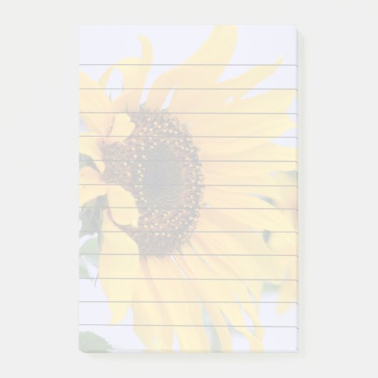 Zonnebloem 4x6 post it note note-pad (Voorkant)