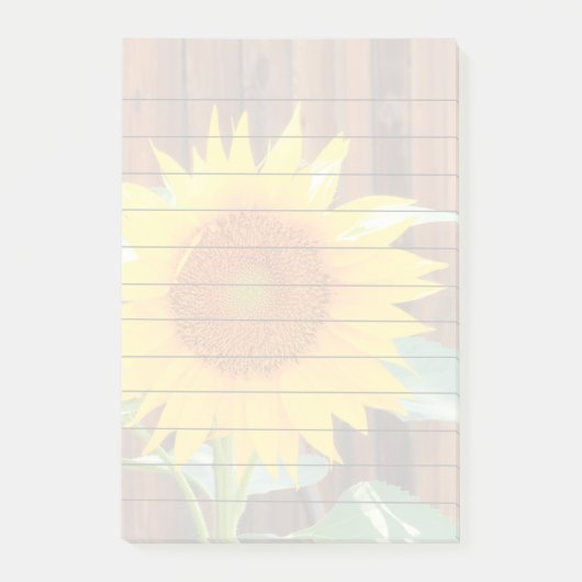 Zonnebloem 4x6 post it note note-pad (Voorkant)