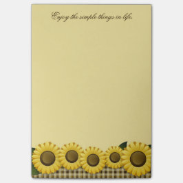 Zonnebloem 4x6 post-it® notes