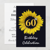 Zonnebloem 60 jaar Gele Zonnebloem Dag Partij Kaart (Voorkant / Achterkant)