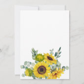 Zonnebloem 60e verjaardag kaart (Achterkant)