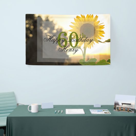 Zonnebloem 60e verjaardag spandoek (Beurs)