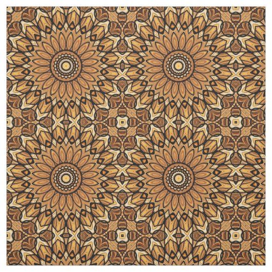 Zonnebloem 70 s Afdrukstructuur Stof (Swatch)