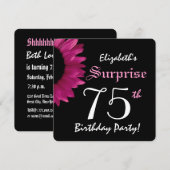 Zonnebloem 75e verjaardag Zonnebloem A10c Kaart (Voorkant / Achterkant)