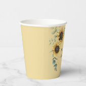 Zonnebloem, 80e verjaardag van de geboorte papieren bekers (Rechts)