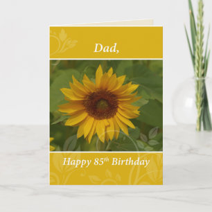 Zonnebloem 85th Birthday Kaart