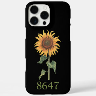 Zonnebloem 8647 86 47 Subtiele anti Trump bloem Bo iPhone 16 Pro Max Hoesje