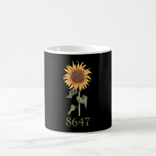 Zonnebloem 8647 86 47 Subtiele anti-Trump bloem Bo Koffiemok