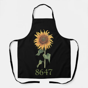 Zonnebloem 8647 86 47 Subtiele anti-Trump bloem Bo Schort