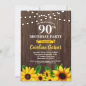 Zonnebloem 90e verjaardag uitnodiging . Elke leeft (Voorkant)