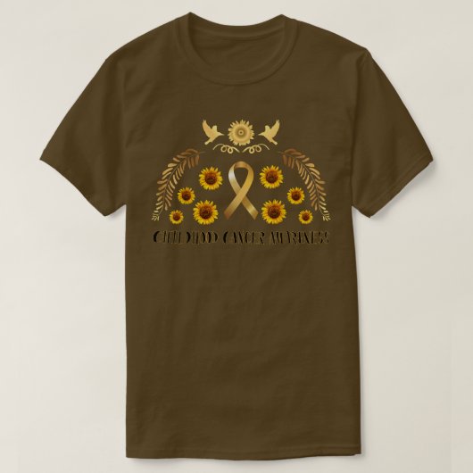 Zonnebloem 924 - Kankerziekte bij kinderen T-shirt (Design voorkant)