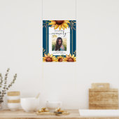 Zonnebloem Aandenken Foto Poster (Keuken)