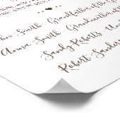 Zonnebloem Aandenken Herdenkingsbord Poster (Hoek)