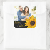 Zonnebloem, aangepast etiket met de naam van het p (Tas)