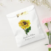  zonnebloem Aangepaste bruiloft Favor Bag Bedankzakje (Gezegeld)