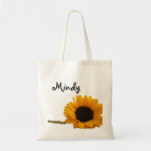 Zonnebloem Aangepaste naam Bag Tote Bag (Voorkant)