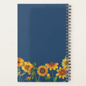 Zonnebloem Aangepaste naam Felicitatie planner (Achterkant)