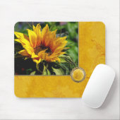 Zonnebloem Aangepaste ontwerper Mousepad Muismat (Met muis)
