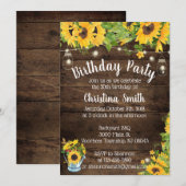 Zonnebloem Aannodiging van de Partij van de Zonneb Kaart (Voorkant / Achterkant)