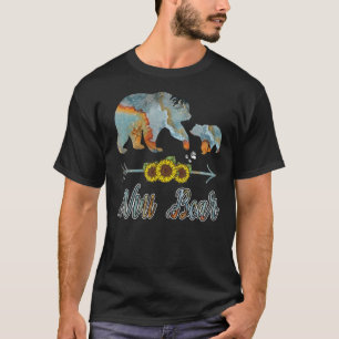 Zonnebloem Aanpasbaar Geheel Nini Beer Moeder T-shirt