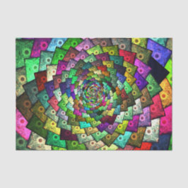 Zonnebloem Abstract Floral Colorful Pop Art Design Tissuepapier