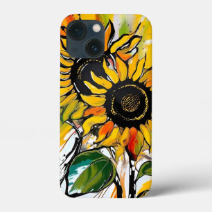 Zonnebloem Abstract Kunst Bloemen Kleurrijk Case-Mate iPhone Case