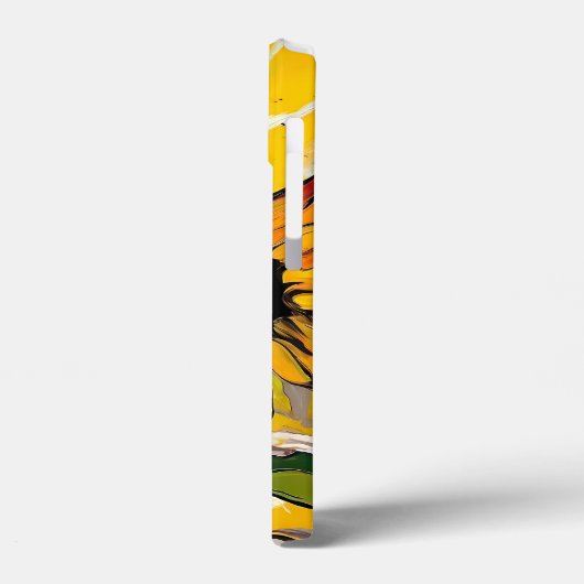 Zonnebloem Abstract Kunst Bloemen Kleurrijk Case-Mate iPhone Case (Achterkant / Links)