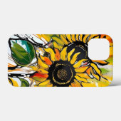 Zonnebloem Abstract Kunst Bloemen Kleurrijk Case-Mate iPhone Case (Achterkant (horizontaal))