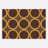 Zonnebloem - Abstract Mandala - Papier voor het op Inpakpapier Vel (Voorkant 2)