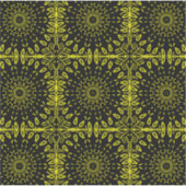 Zonnebloem Abstract motief - geel op zwart Sticker (Voorkant)