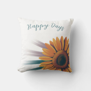 Zonnebloem Accent Sierkussen - "Happy Days"