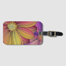 "Zonnebloem"Acryl Bagagelabel