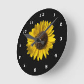 Zonnebloem Acrylaat Wandklok (Hoek)