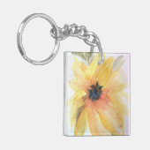 Zonnebloem AcrylSleutelhanger Sleutelhanger (Voorkant Links)
