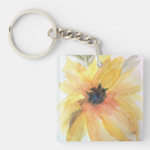 Zonnebloem AcrylSleutelhanger Sleutelhanger