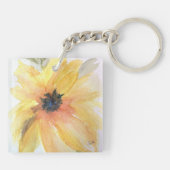 Zonnebloem AcrylSleutelhanger Sleutelhanger (Achterkant)