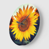 Zonnebloem Acrylwand Grote Klok (Hoek)