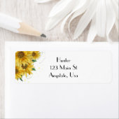 Zonnebloem Adresetiketten Etiket (Insitu)