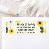 Zonnebloem Adresetiketten Etiket (Insitu)